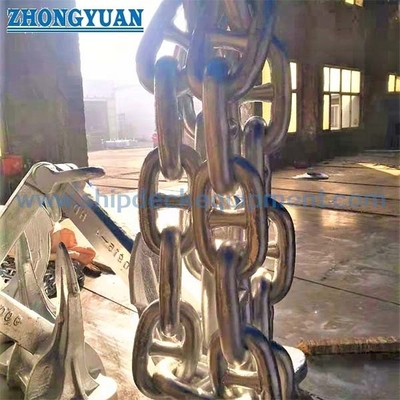 Corrente de ancoragem de elo de pino galvanizado Corrente de ancoragem