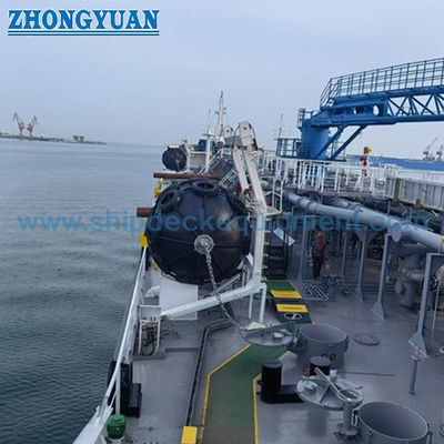 2.516T Guindaste hidráulico Davit Guindaste de borracha para equipamentos de convés de navio