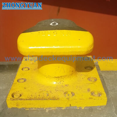 10–200 t SWL T-Head Dock Bollard | Aço Fundido ou Ferro Dúctil, Montado com Parafuso de Ancoragem