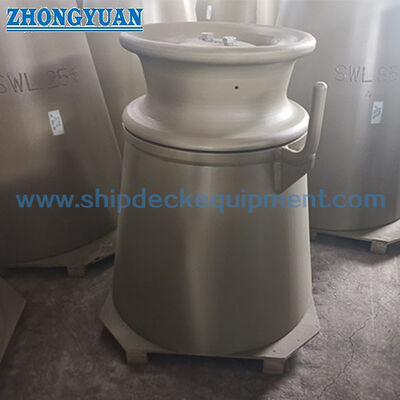 ISO 13776 Deck Stand Pedestal Roller Fairlead -- Guia de corda de rolo único para atracamento e reboque de navios