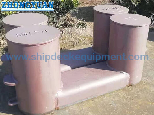Bollardo de aço soldado de dois pedaços com placa de base compacta.