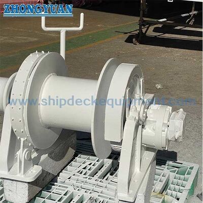Guincho Elétrico-Hidráulico para Cabo de Aço de 36mm | Guincho Marinho de Tambor Único para Manuseio de Âncora e Amarração