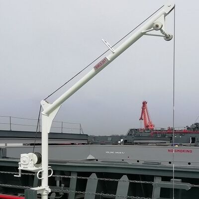 0.2-0.8T Guincho Móvel para Lixeiras em Porões de Carga de Navios Graneleiros