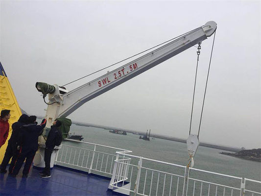 crescimento fixo elétrico de 3T 5m que gerencie o equipamento de Crane With Tower Ship Deck