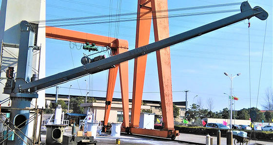 crescimento fixo elétrico de 3T 5m que gerencie o equipamento de Crane With Tower Ship Deck