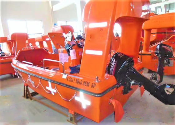 6 equipamento rápido das poupanças de vida do navio do bote de salvamento das pessoas 4.54m GRP