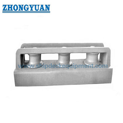 150×450mm Fechado Tipo 3 Roller Fairlead JIS F2014 DF DS Casting Steel Fairlead para amarre