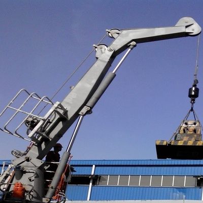 Guindaste hidráulico do gerencio do crescimento da junta do suporte Equipamento da plataforma do navio