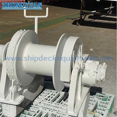Guincho de ancoragem hidráulica elétrica de tambor único para equipamento de convés de navios pequenos