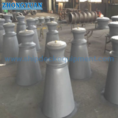 Guia de rolo pedestal DN100mm–450mm com cunho | Carga de trabalho segura verificada (254–1766 kN) para amarração de navios