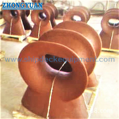 Tipo aço de carcaça Marine Deck Mounted Chock Ship do RUÍDO 81915 de E que reboca o equipamento