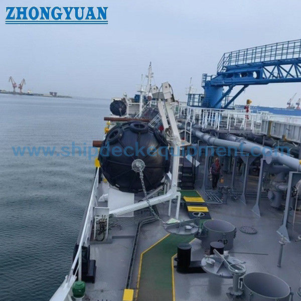 2.516T Guindaste hidráulico Davit Guindaste de borracha para equipamentos de convés de navio