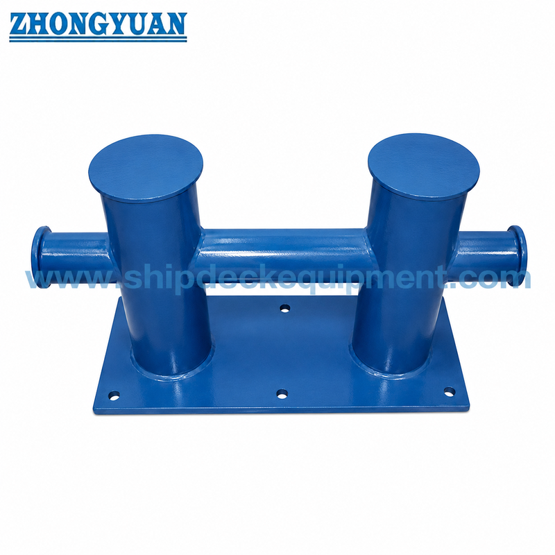 50 ̊175 mm Bollardo de Base Dobro-Cruzado GB/T 554-2008 Tipo DL para Amarração de Navios