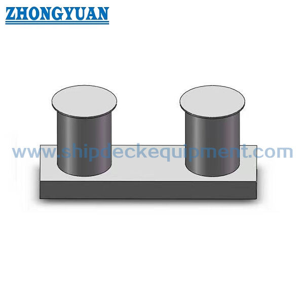 Bolardo de Doble Cornamenta con Base de Inserción para Amarre y Remolque de Barcos Tipo B GB/T 554